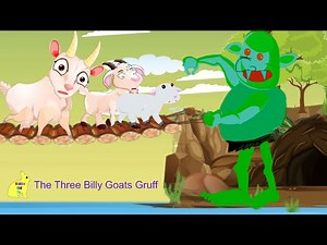 The Three Billy Goats Gruff - Kids tales - Kiddie Kid Tv