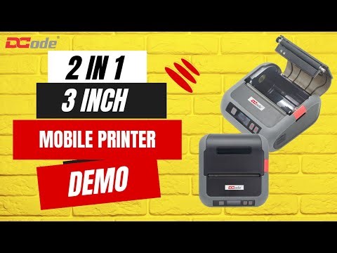 (HINDI) DCode DC3M 3 inch Mobile Printer Demo for Receipts and Labels