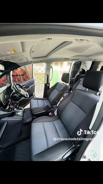 Toyota Voxy full interior restoration – seats & carpets removed
