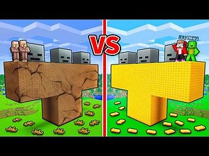 JJ and Mikey vs Villagers: GIANT WITHER BATTLE in Minecraft - Maizen