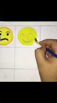 How to Draw a Cute Smiling Emoji Step-by-Step 🎨😊 #art #heartemoji #drawingtutorial