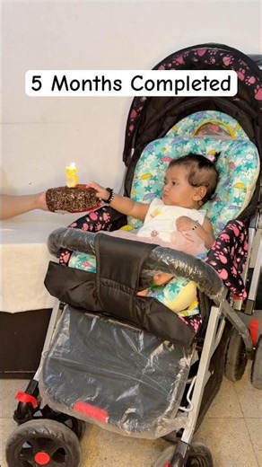 5 Months of Pure Happiness ❤️ | Cute Baby Girl 5 Month Milestone 🥹🎂 #shorts #viral #trending