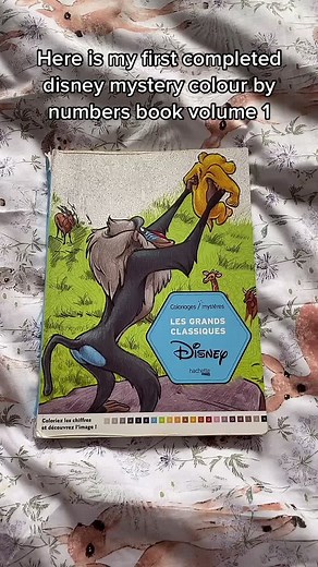 My first completed Disney mystery colour by numbers book! 🥰😍#disney #disneycolourbynumbers #disneycolouring #disneyaddiction #firstbookcomplete