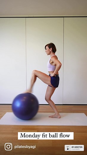 2.3M views · 41K reactions | Monday Fit Ball Flow - stability and coordination challenge. Enjoy it 冀 | Pilates by Agi | Facebook