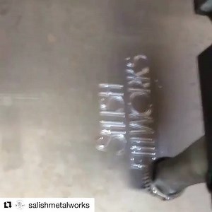 1K views | #Repost @salishmetalworks leaving their mark with the help...