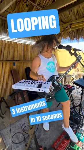 Funky Break Down | Maj7 chords | Looping Bass, Keys, and Guitar