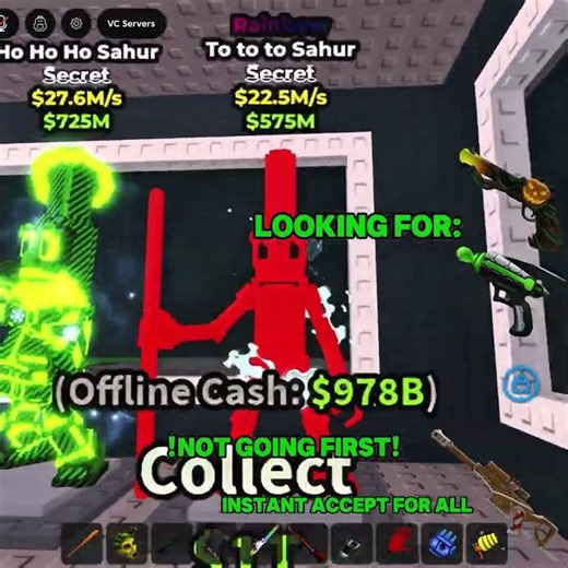 TRADING SAB FOR MM2! ⚠️NOT GOING FIRST AND MY SERVER⚠️