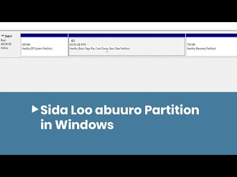 Sida loo abuuro Partition