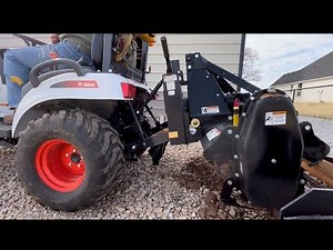 Attaching the tiller Bobcat CT1025