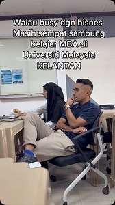 252K views · 909 reactions | Kerja gila 2024, sambung belajar Master in Business Administration di Universiti Malaysia Kelantan walaupon jadual kerja busy sangat. Alhamdulillah selesai 1 semester. Ada lagi 2. Tq lecturers yang awesome Kat UMK♥️ | DrHannan Yusof | Facebook