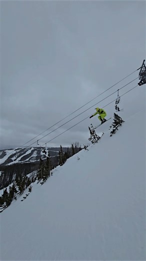 Tree Jump on Challenger at Big Sky Resort