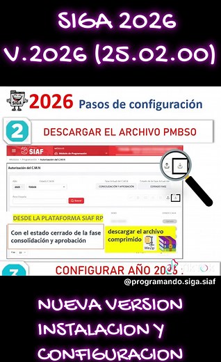 Guía de Instalación de Siga MEF 2026 Versión 25.02