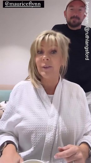 Ruth Langsford shows day in the life as she gets hair and make up done
