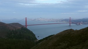 Free stock video - Looking down at golden gate bridge san francisco