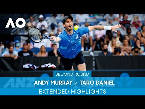 Andy Murray v Taro Daniel Extended Highlights (2R) | Australian Open 2022