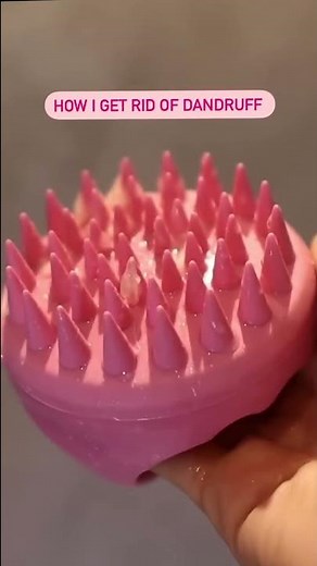 How I get rid of dandruff using a scalp massage brush