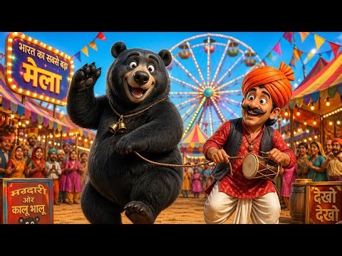 🥁मेले में कालू मदारी की धूम! बच्चों का पसंदीदा गाना🎡