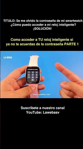 I forgot my smartwatch password. How do I access it? SOLUTION! ✅