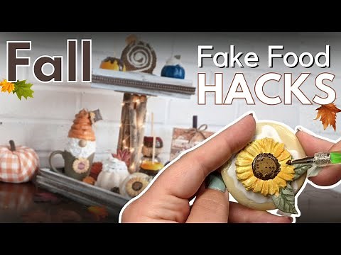 9 FAKE FOOD DIYS / Fall Decor / How to make fake desserts