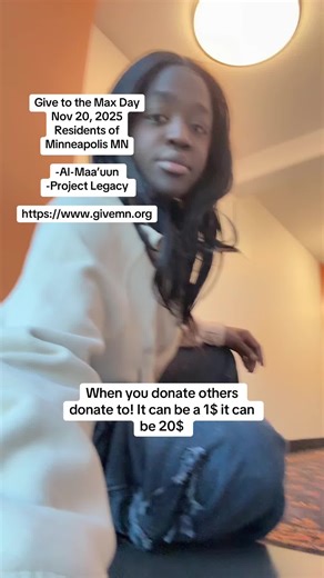 ⏳ 2 days until Give to the Max Day! We’re lifting up two powerful community programs — Al‑Maa’uun and Project Legacy — and we need YOU with us. These programs feed families, guide our youth, support recovery, build stability, and open doors for our neighbors every single day. Your gift helps keep this work alive. Let’s show up strong in two days. Let’s give with heart. Let’s invest in our community. 💛 Support Al-Maa’uun: https://www.givemn.org/organization/Al-Maauun Support Project Legacy: http