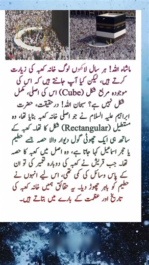 Did you know the Holy Kaaba wasn't always a cube? The Real Shape of Kaaba! #Makkah