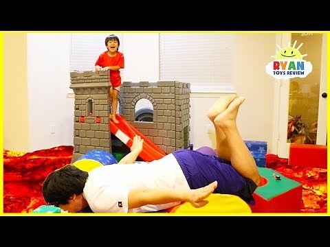 The Floor is Lava Challenge Pretend Playtime with Ryan ToysReview!