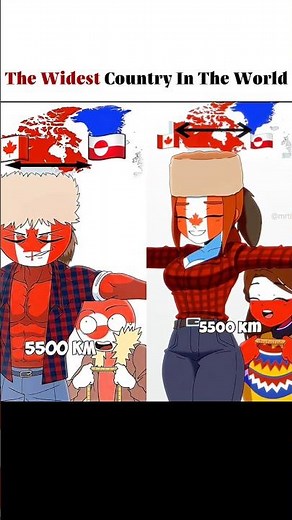 The Widest Country in the world #countryhumans #edit Credit: StateHuman