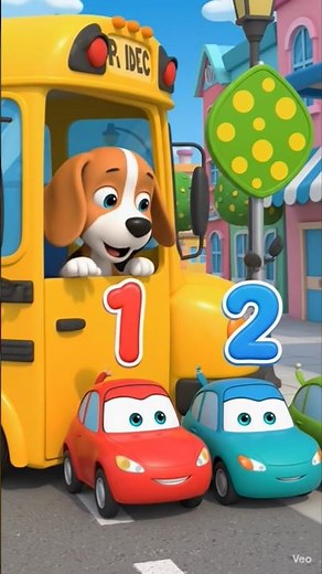 Magic School Bus Journey! Learn ABCD and 1-10 Counting with Toy Cars