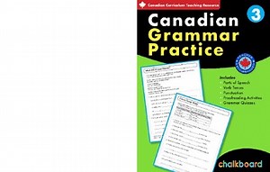 Grade 3 Canadian Grammar No-Prep Workbook – Parts of Speech & Sentences