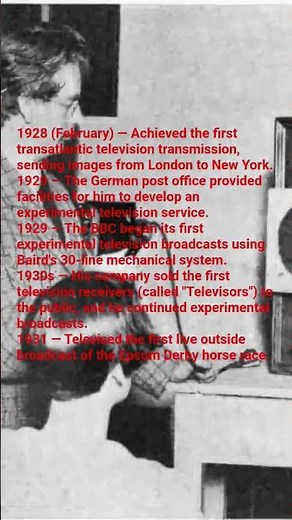 John Logie Baird - Inventor of the mechanical television