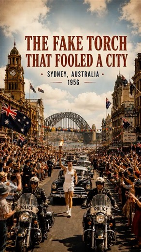 How a Student Fooled a City with a Fake Olympic Torch in 1956 #Shorts