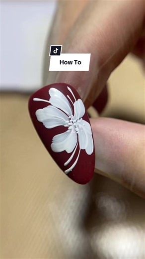 Japanese Flower Nail Art Tutorial Using Almond Brush