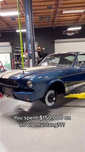 1965 Ford mustang shelby gt350 engine swap Nissan #automobile #sportscars #supercar