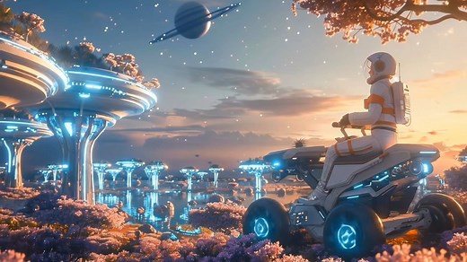 2080 年的未来之城：自然与科技完美融合的超现实乌托邦 | 4K