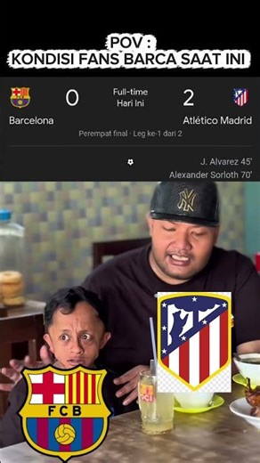 Mau ketawa takut dosa‼️🤣#madridista #fcbarcelona #atleticomadrid #ucl #championsleague