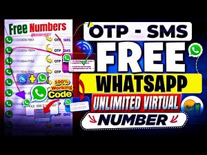 Get FREE VIRTUAL Phone NUMBER for WhatsApp, Telegram, OTP & SMS | Free Virtual WhatsApp Number