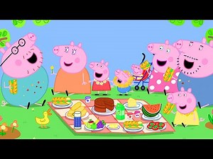 Peppa Pig in Hindi - Peppa Pig Picnic Mana Rahi Hai - हिंदी Kahaniya - Hindi Cartoons for Kids
