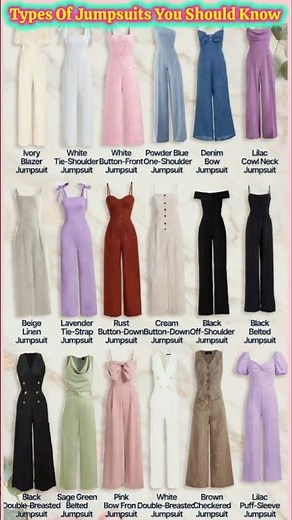 20 Stylish Jumpsuit Designs Every Woman Should Know 👗✨ | Ultimate Fashion Guide #TypesOfJumpsuits