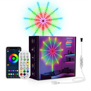 [Hot Item] DIY APP Firework Remote Music Control RGB Pixel Fireworks LED Light