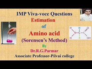 Viva Voce Questions on Estimation of Amino acid (Glycine) | Sorensen's Method