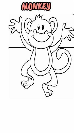 Monkey 🐒🐵 #art #painting #coloring #drawing #monkey #monkeys