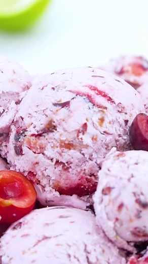 2.6K views · 12 reactions | Got some cherries?  try No Churn Cherry Ice Cream for Valentine’s Day! https://sweetandsavorymeals.com/no-churn-cherry-ice-cream-recipe/ | Sweet and Savory Meals | Facebook