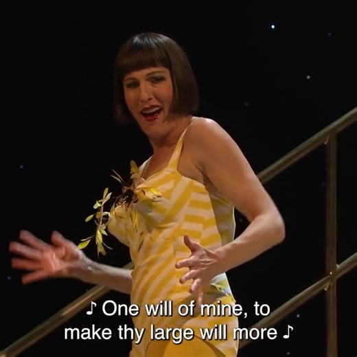 Just Tamsin Greig as Malvolia doing a Shakespearean striptease in Twelfth Night 😂 Available to watch on National Theatre at Home. | National Theatre