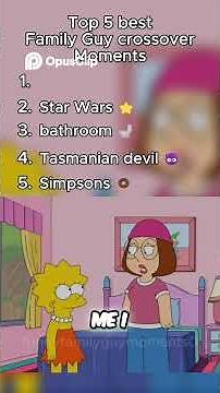 Top 5 best Family Guy crossover moments!😂 Family Guy #familyguy