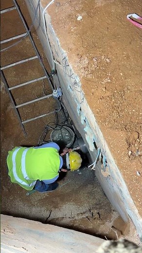 How to working core cutter machine on site (8’ hole throughout )👍 👍👍