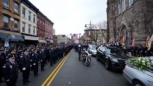 Hearse departs Passaic County Sheriff Richard Berdnik's funeral: Video