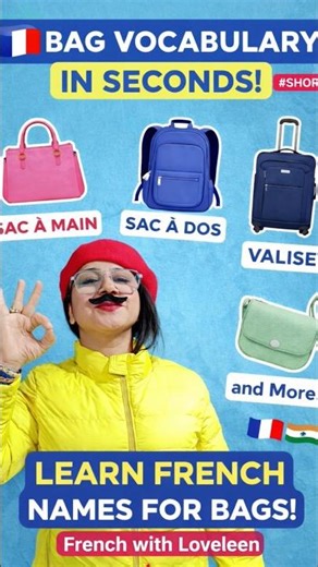 Learn French Bag Vocabulary in Seconds!
