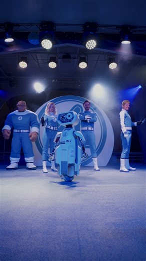 Disneyland on Instagram: "The @fantasticfour will soon arrive at Disneyland Park, taking their first steps for a limited time inside Tomorrowland 💙 Be sure to catch “The Fantastic Four: First Steps,” in theaters this Friday!"