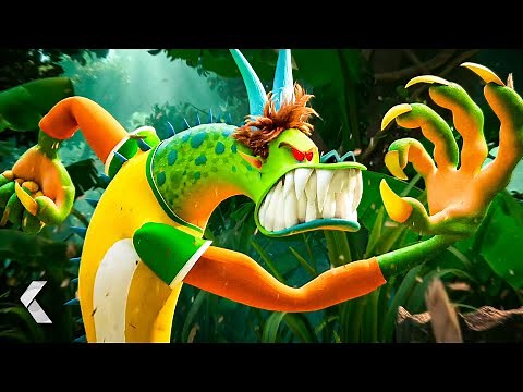 Dracula and Johnny in the Jungle Scene - HOTEL TRANSYLVANIA 4: Transformania Movie Clip (2022)