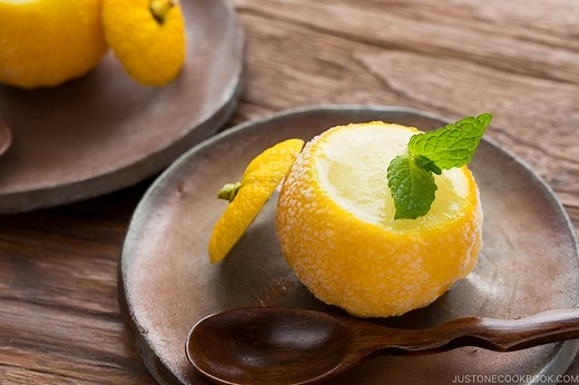 Yuzu Sorbet (Video) 柚子のシャーベット